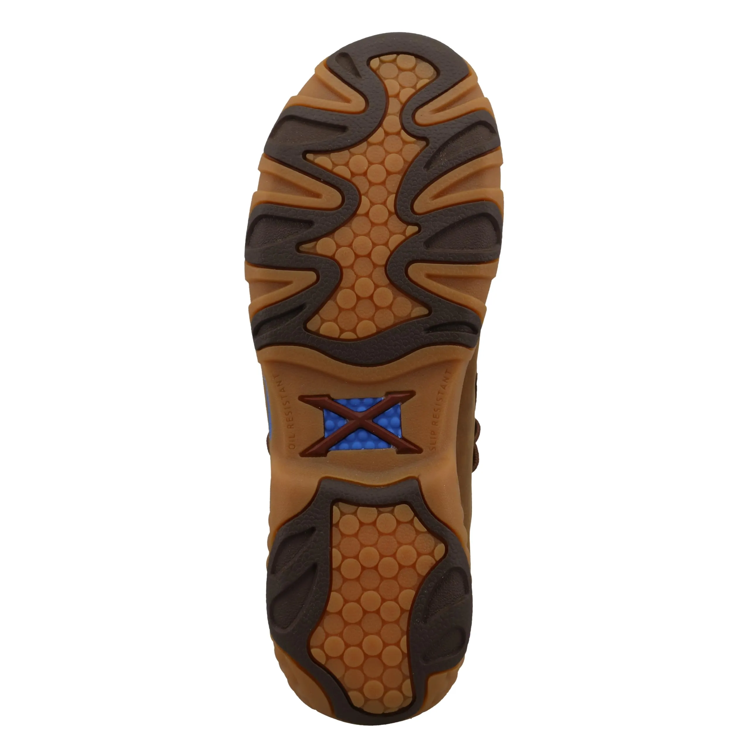 Twisted X Women's Work Chukka Driving Moc, Moc Toe Steel Toe with CellStretch, Pecan, 6.5 W