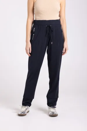 Two T's Ponte Panelled Pant - French Navy