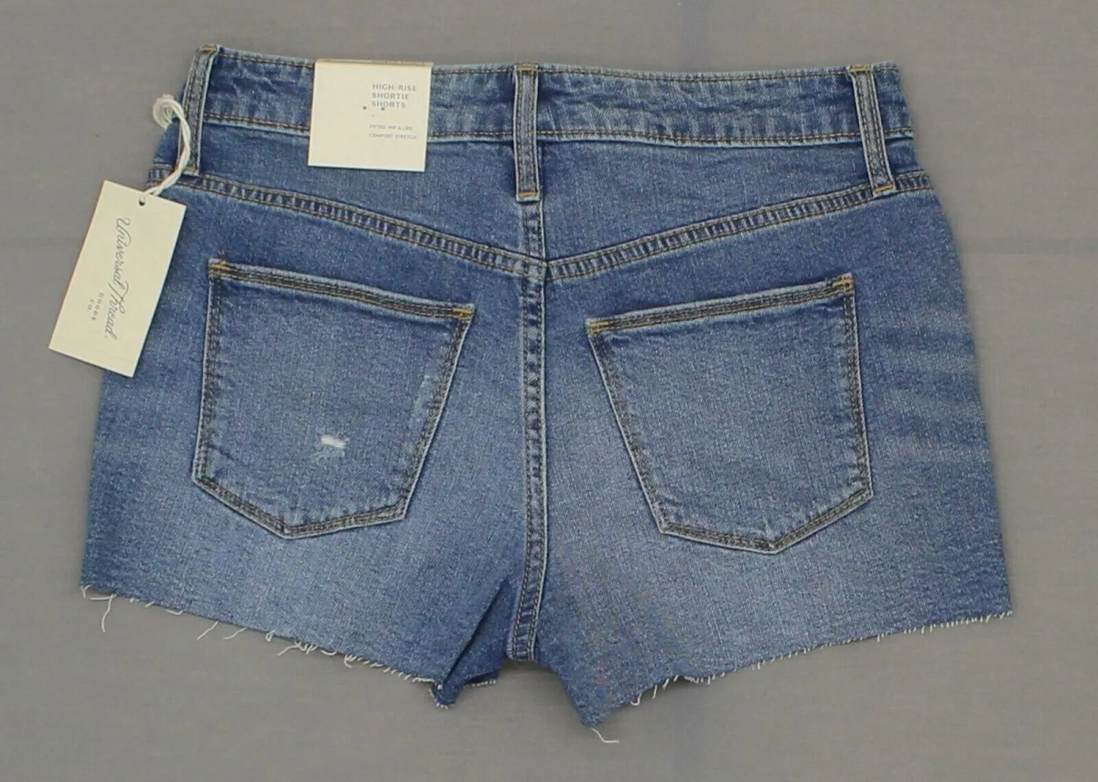 Universal Thread Women's High Rise Raw Hem Shortie Jean Shorts