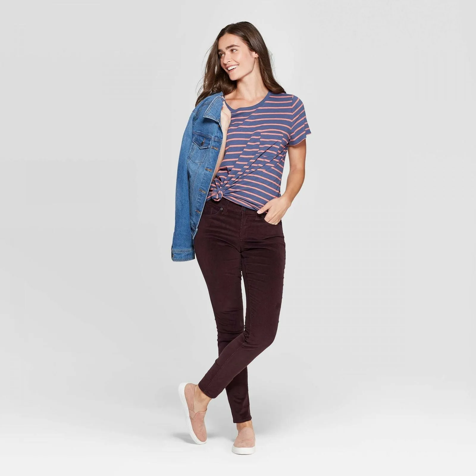 Universal Thread Women's Slim Leg Mid Rise Skinny Corduroy Jeans