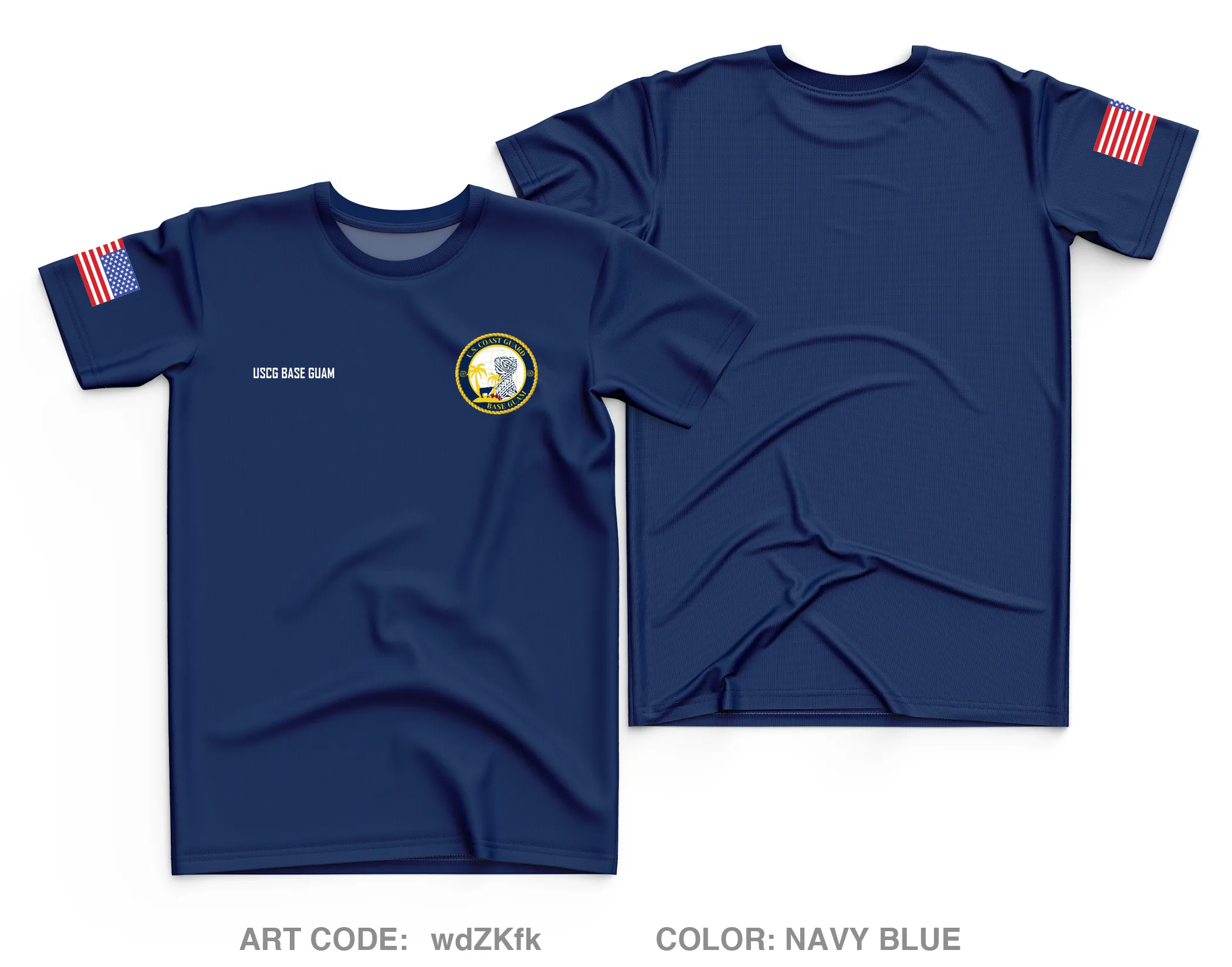 USCG Base Guam Core Men's SS Performance Tee - wdZKfk