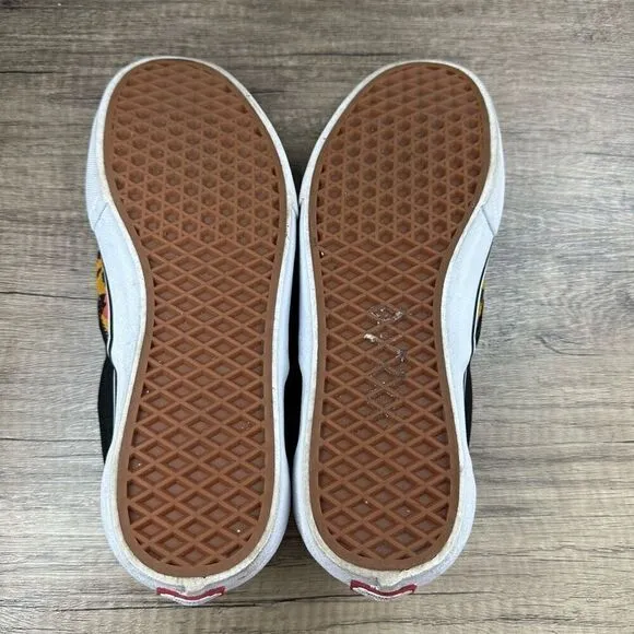 Vans Ultracush~Men’s~Pro Leopard Blk. Inca Gold Orange Pattern Sneakers~Sz 10.5