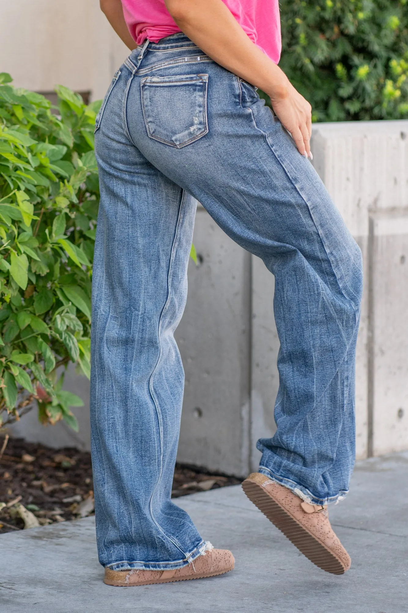 Venice Mid Rise Wide Leg Jeans