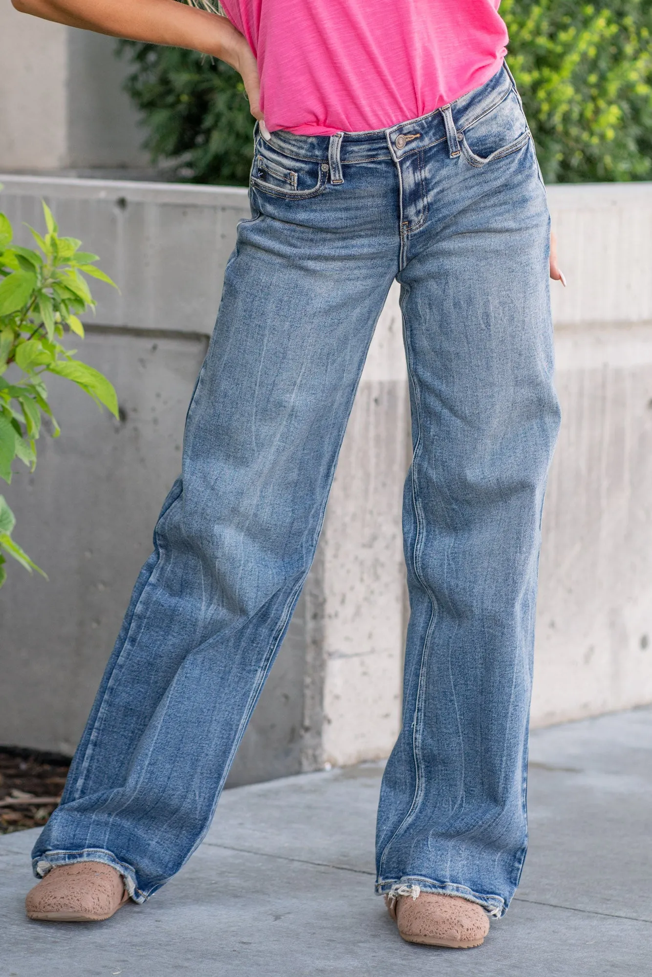 Venice Mid Rise Wide Leg Jeans