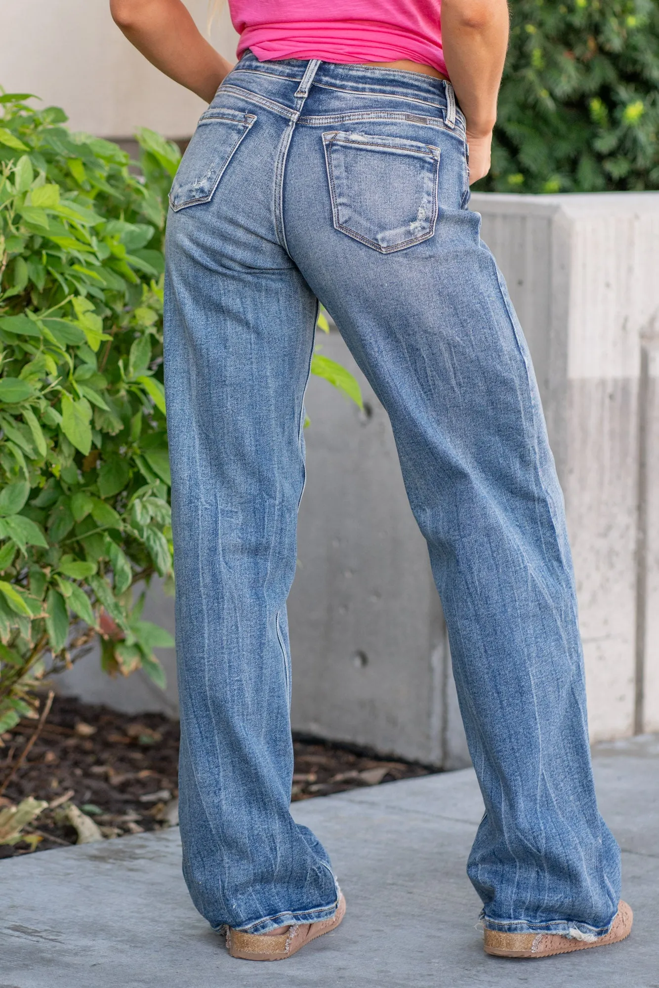 Venice Mid Rise Wide Leg Jeans