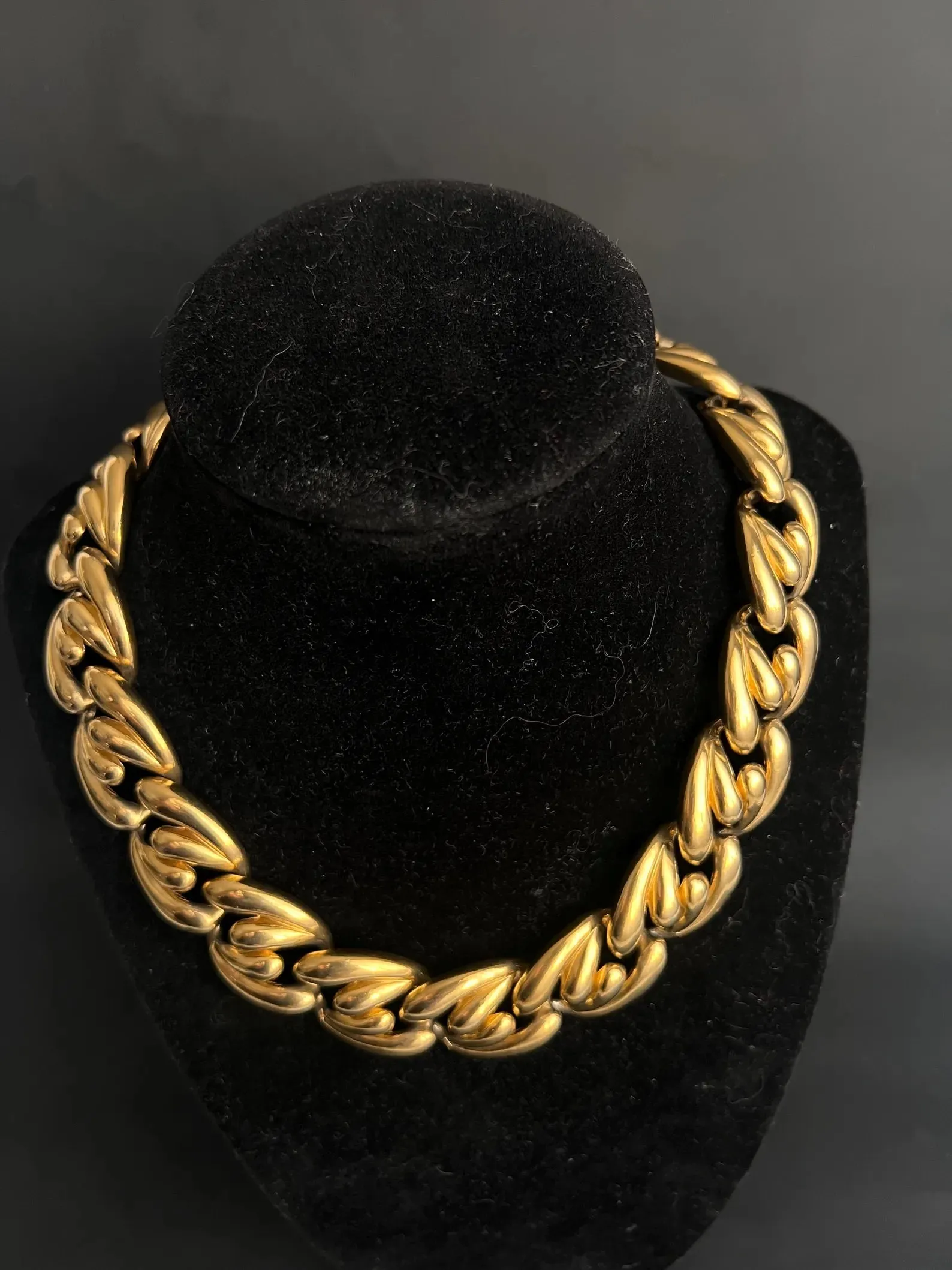 Vintage Gold-Tone Link Choker