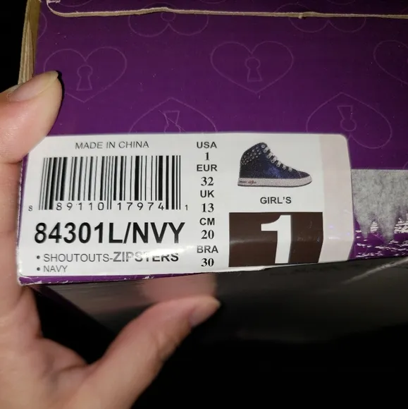 🆕️w/box!!BLUE METALLIC 💙Fashion Hightop Sneakers