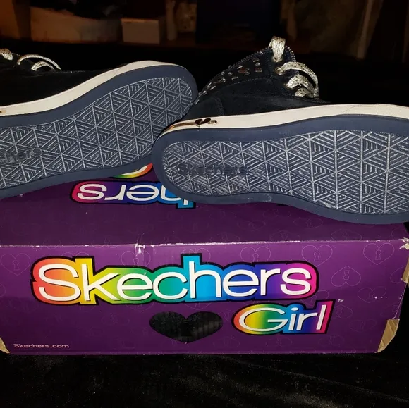 🆕️w/box!!BLUE METALLIC 💙Fashion Hightop Sneakers