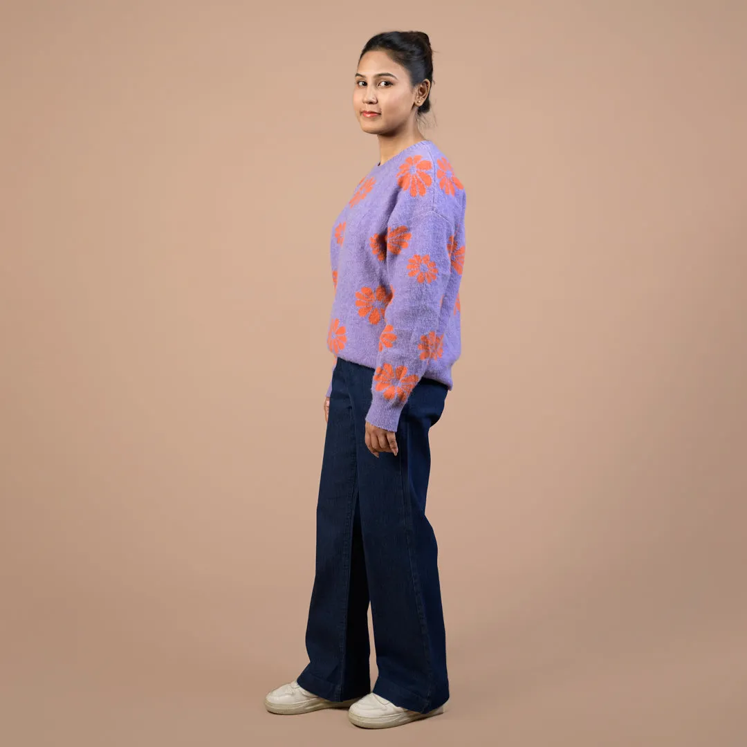 Wide Leg Power Stretch | Denim Trouser For Women