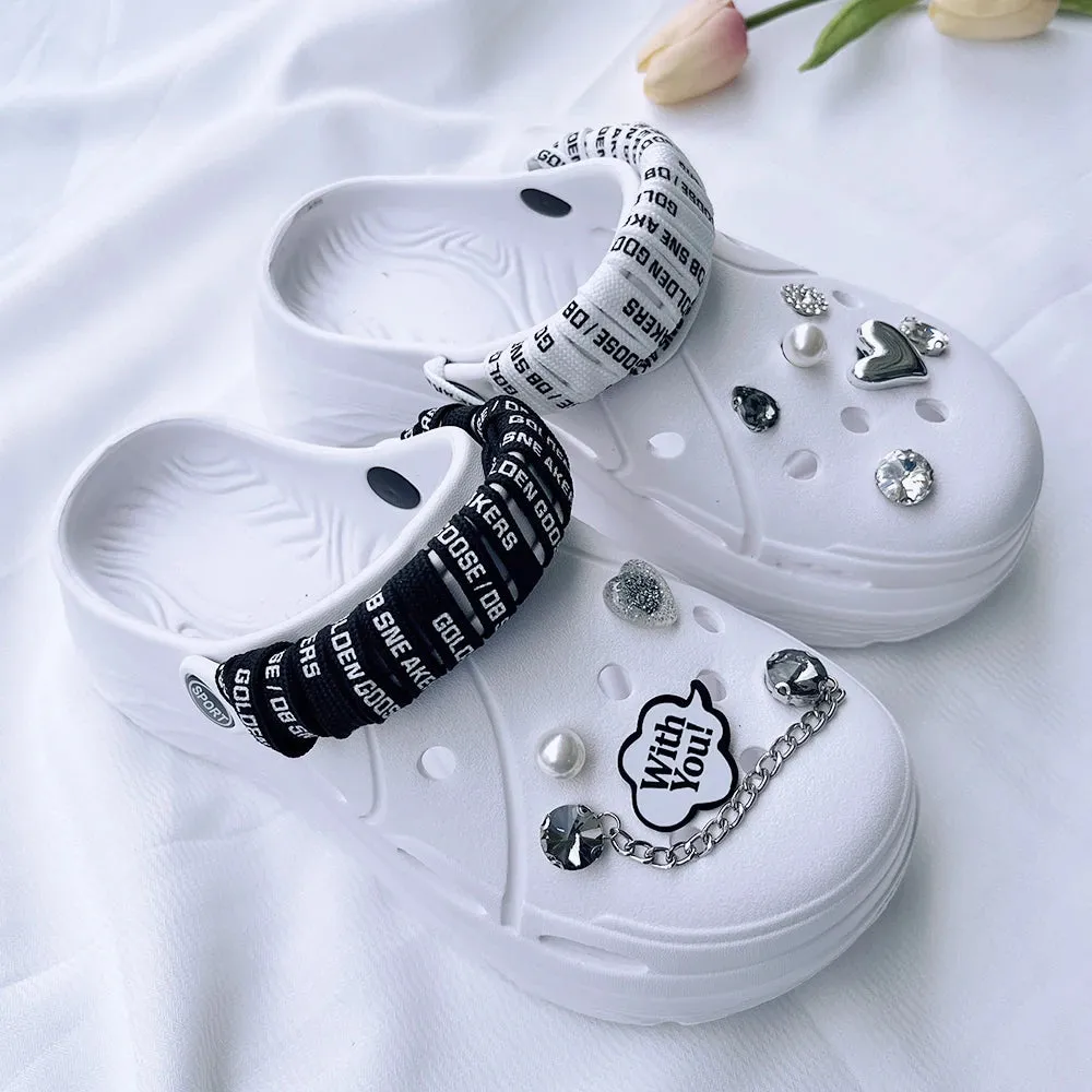 Women Clogs 2025 New Arrival Soft EVA Thick Platform Slippers Comfortable Garden Shoes Fashion Beach Sandals