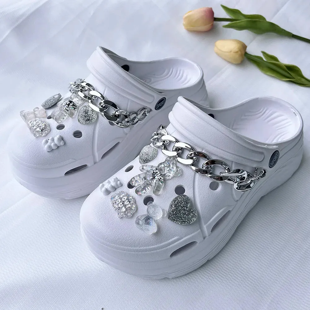 Women Clogs 2025 New Arrival Soft EVA Thick Platform Slippers Comfortable Garden Shoes Fashion Beach Sandals
