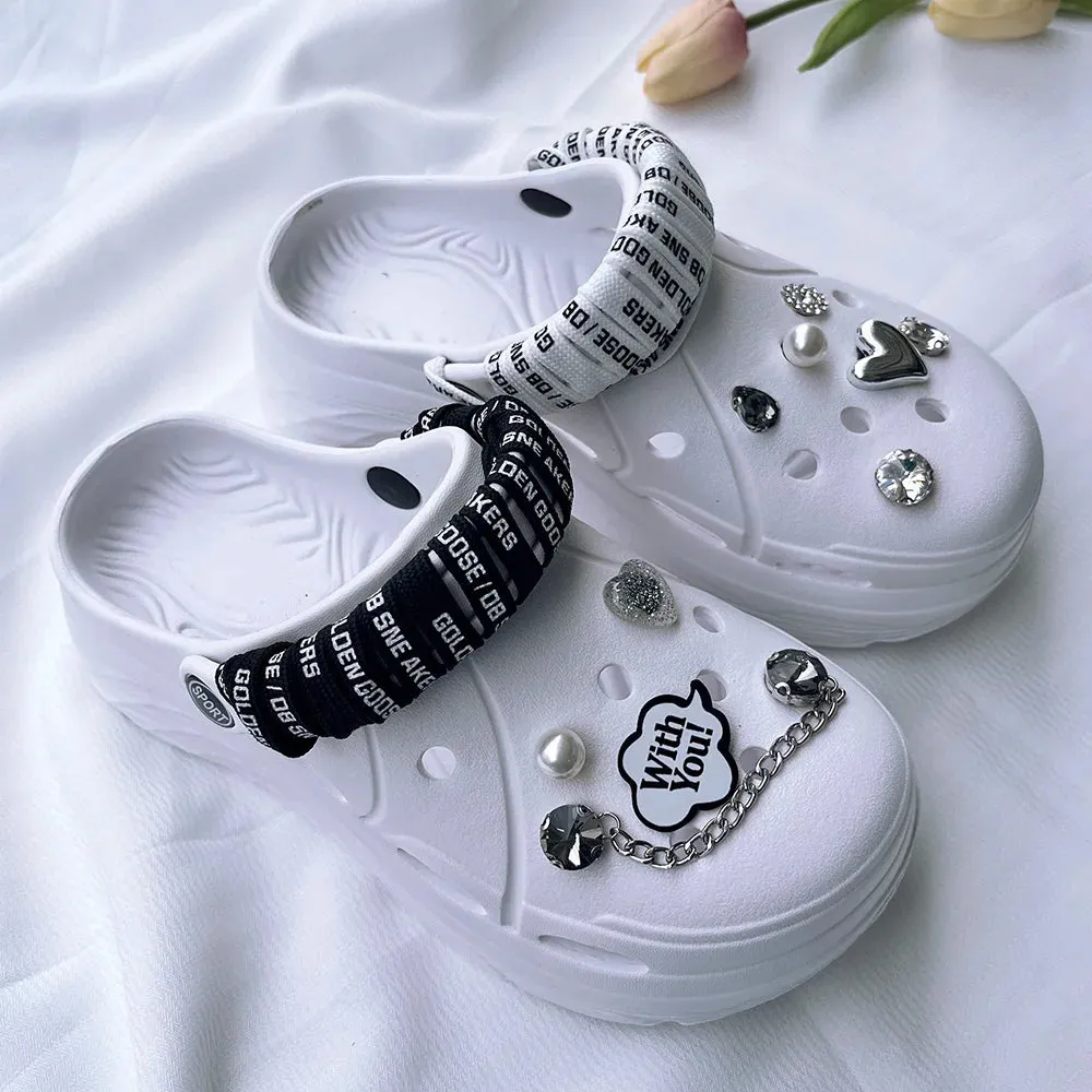 Women Clogs 2025 New Arrival Soft EVA Thick Platform Slippers Comfortable Garden Shoes Fashion Beach Sandals