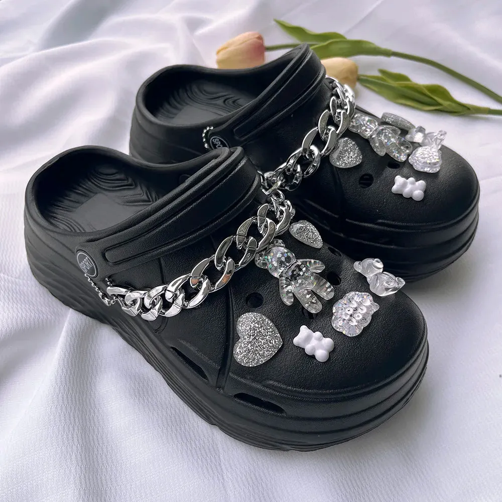 Women Clogs 2025 New Arrival Soft EVA Thick Platform Slippers Comfortable Garden Shoes Fashion Beach Sandals