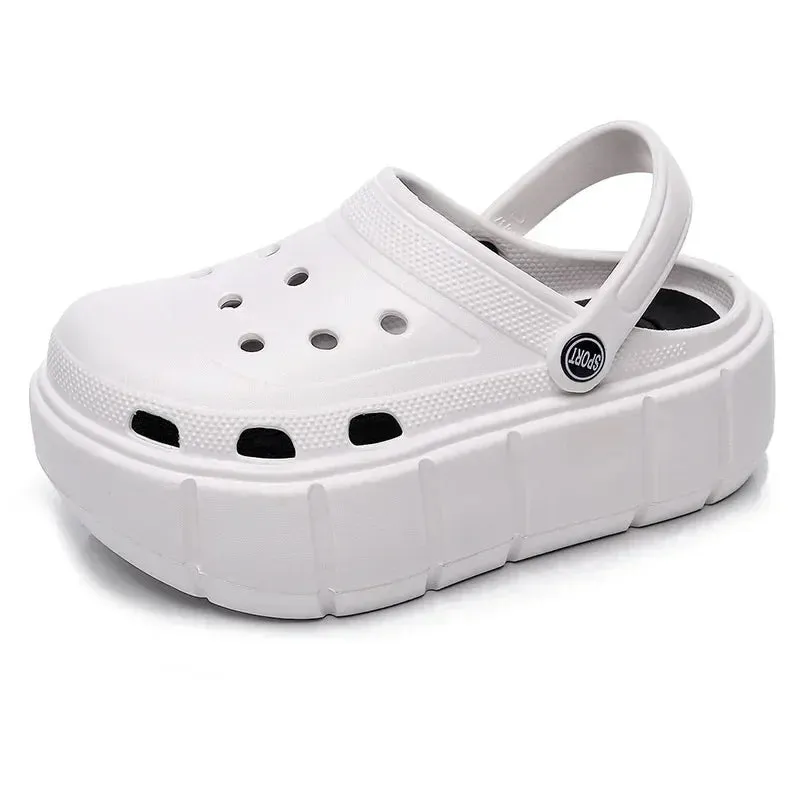 Women Clogs DIY Slip-on Comfort Sandals Fashion Beach Thick Platform Sides For Girls  Comfortable Soft EVA Garden Shoes