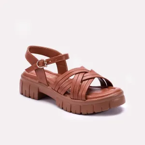 Womens Brown Chunky Casual Sandals 0421472