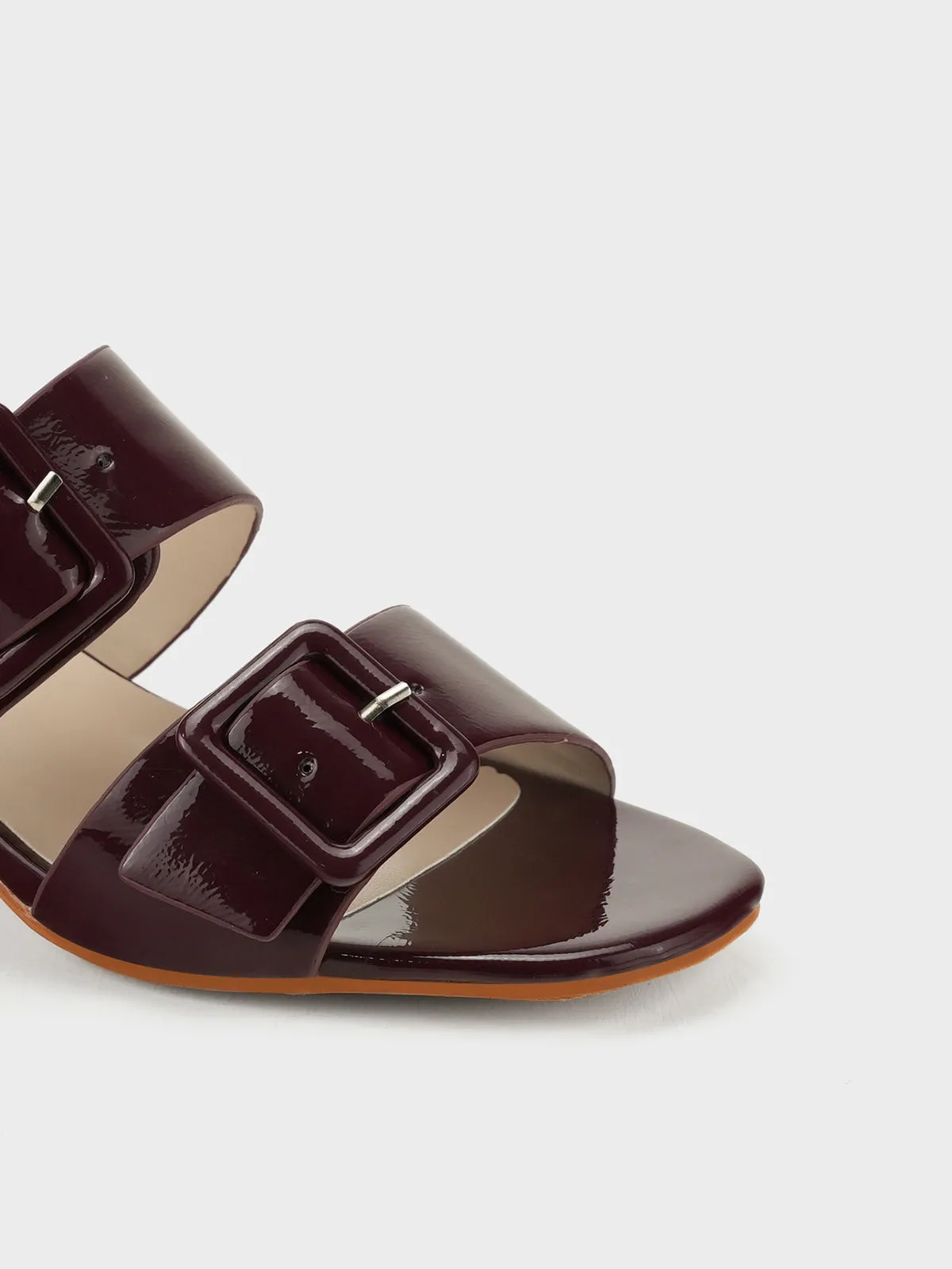 Womens "YINSHI" Adorned Block Sandals