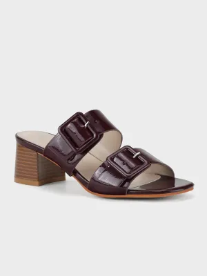 Womens "YINSHI" Adorned Block Sandals