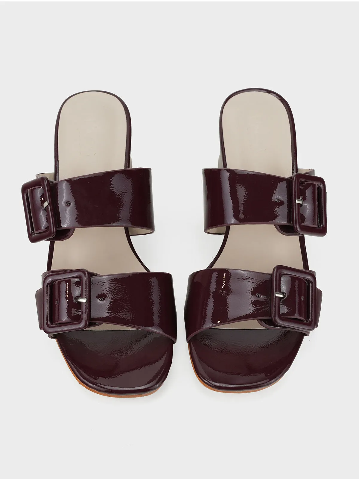 Womens "YINSHI" Adorned Block Sandals