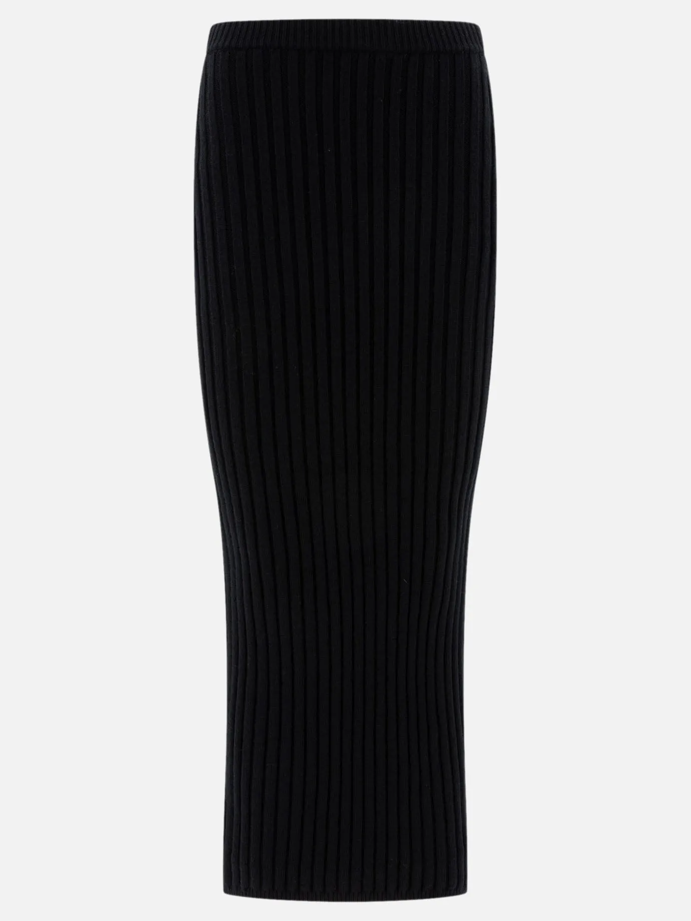 Wool and cashmere knit skirt