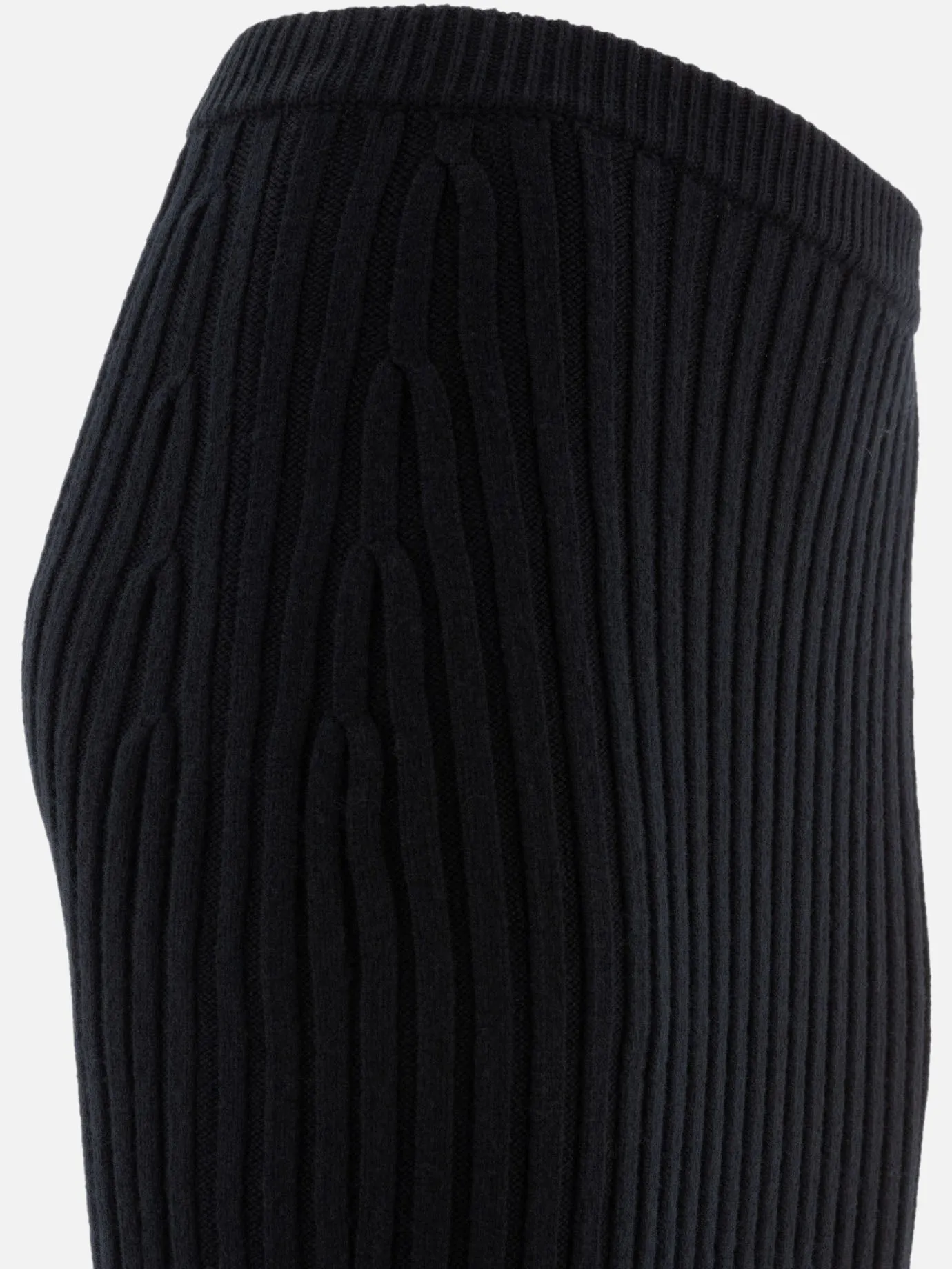 Wool and cashmere knit skirt